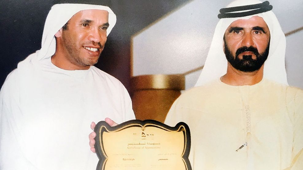 Alí Saeed Albwardy y Mohamed bin Rashid Al Maktum