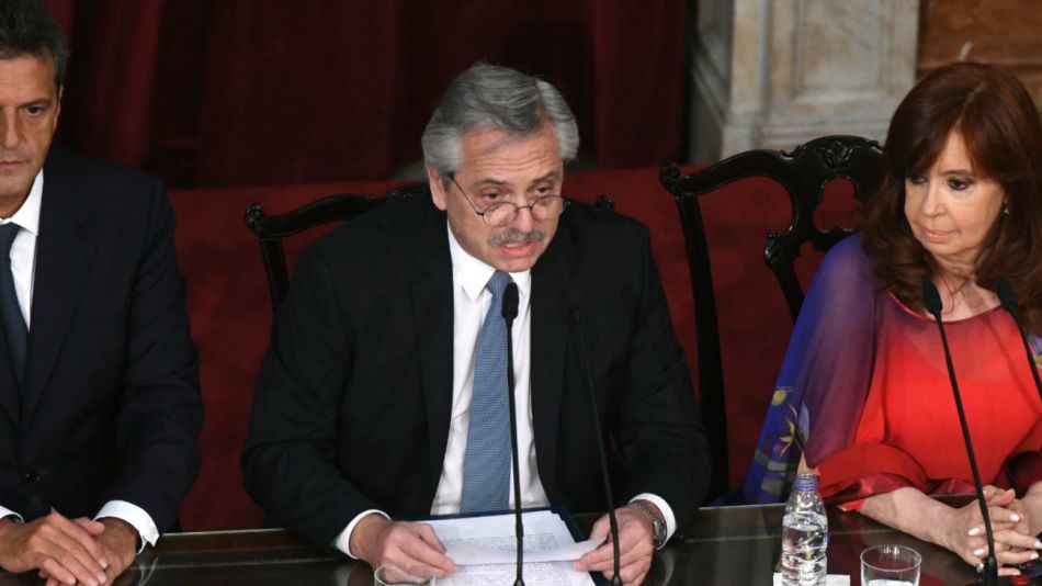 El presidente Alberto Fernández inauguró la sesiones ordinarias en el Congreso.