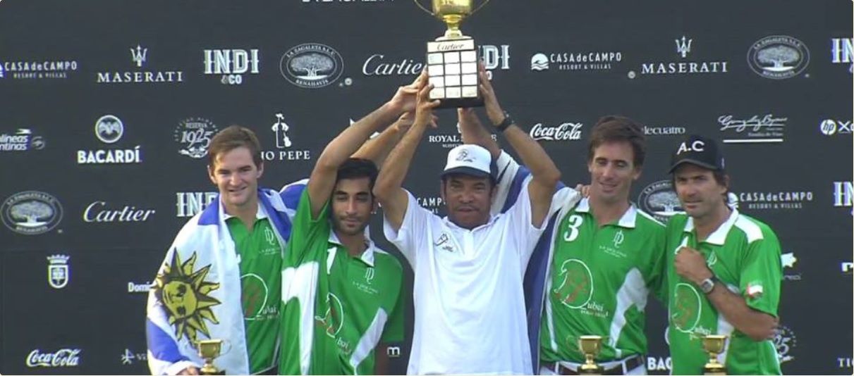 El Dubai Polo Team, que preside Ali Saeed Albwardy, ganó el Toreo Indi de Polo en 2016. Adolfo Cambiaso es uno de los jugadores. 