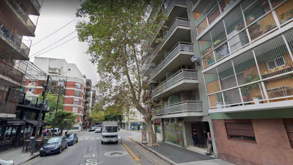 El incidente ocurrió en un edificio ubicado en la calle Julián Álvarez al 600.