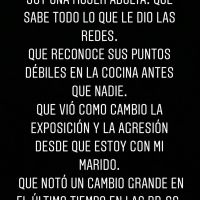 Tefi Russo compartió las fuertes agresiones que recibe en las redes sociales
