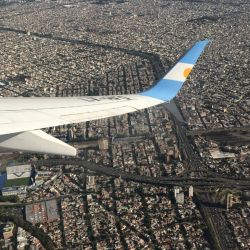 El vuelo, de apenas una hora y media, fue muy placentero.