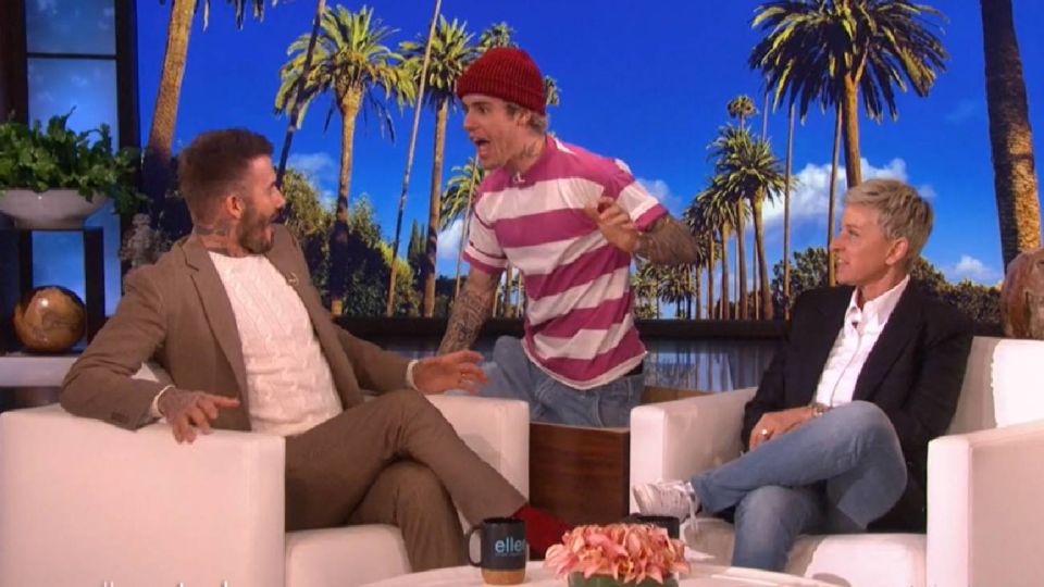 Justin Bieber asustó a David Beckham y quedó registrado