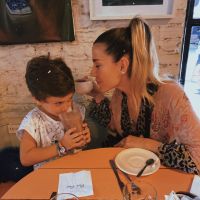 Jimena Barón y Momo en el día de su cumpleaños