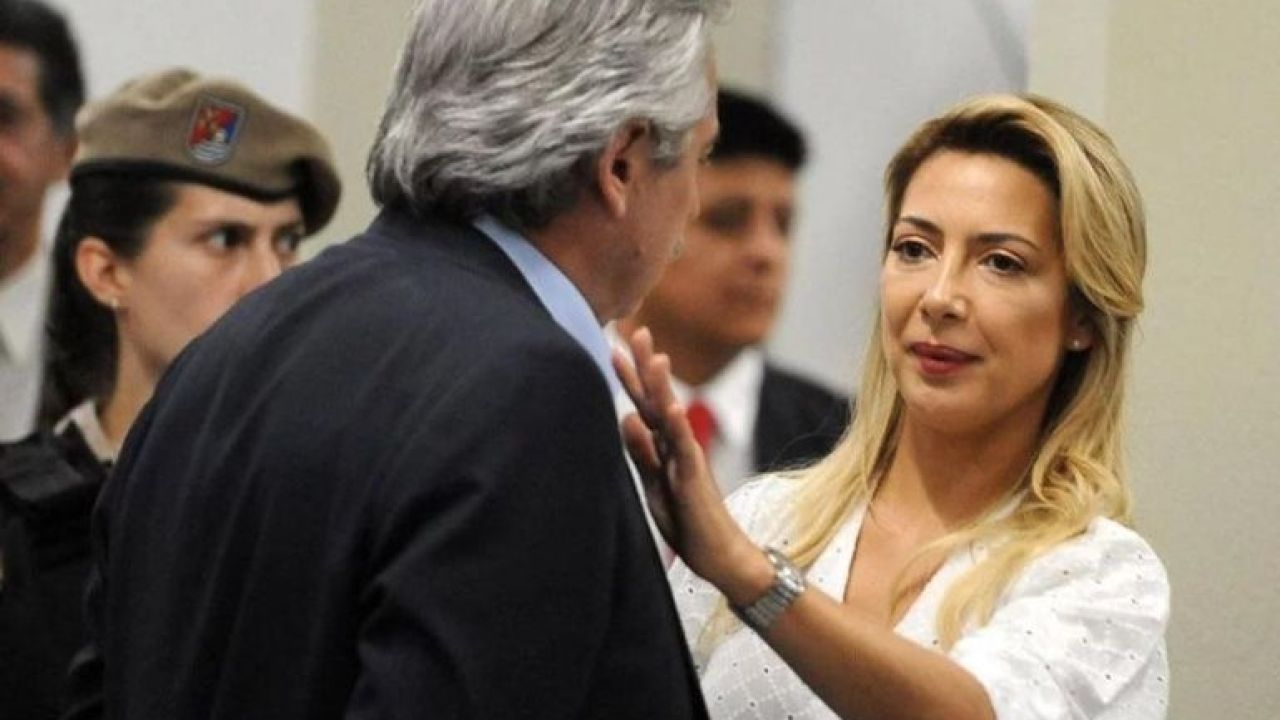 Fabiola Yáñez con Alberto Fernández | Foto:Cedoc.