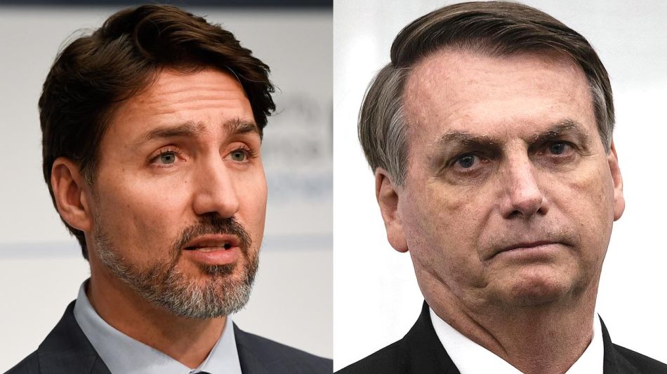 Justin Trudeau Jair Bolsonaro 20200312