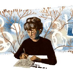 Doodle del 17 de marzo en homenaje a Olga Orozco. | Foto:Google