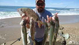 Buena pesca variada en Miramar y Mar del Sud.
