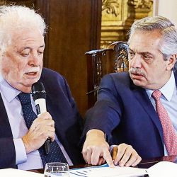 Ginés González García y Alberto Fernández | Foto:cedoc