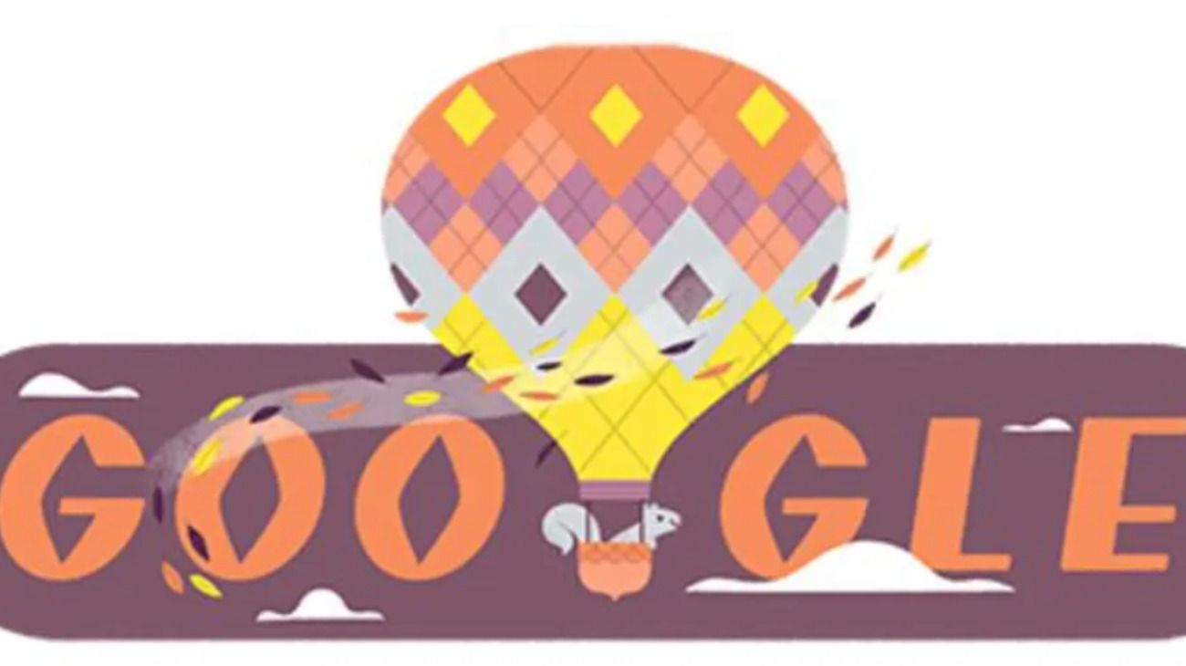 Google homenajeó la llegada del otoño con un Doodle.