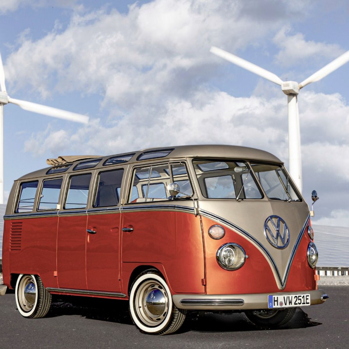 Parabrisas La Famosa Kombi De Volkswagen Se Convirtio En Electrica