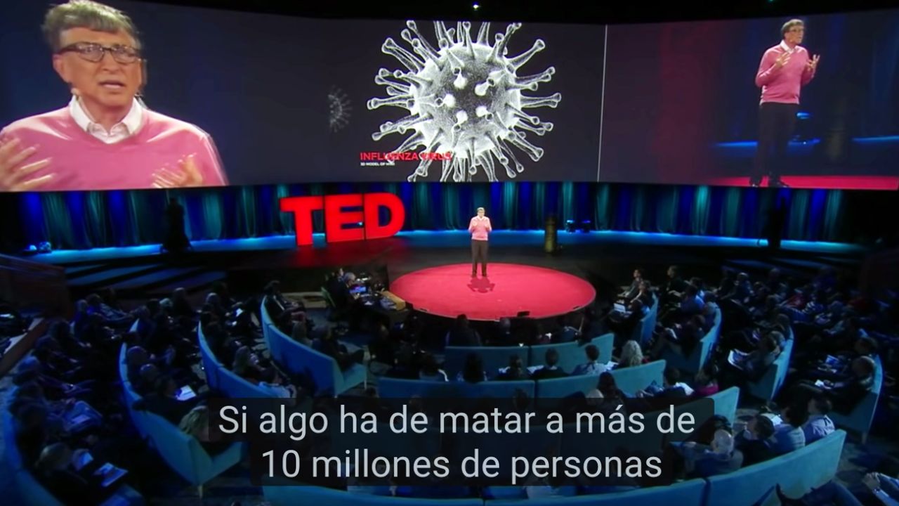 Bill Gates durante su charla TED en 2015 | Foto:cedoc