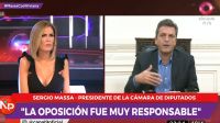Massa con Viviana Canosa: "La oposición fue muy responsable".