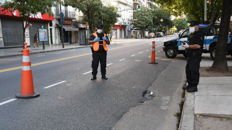 Controles por la cuarentena por coronavirus.
