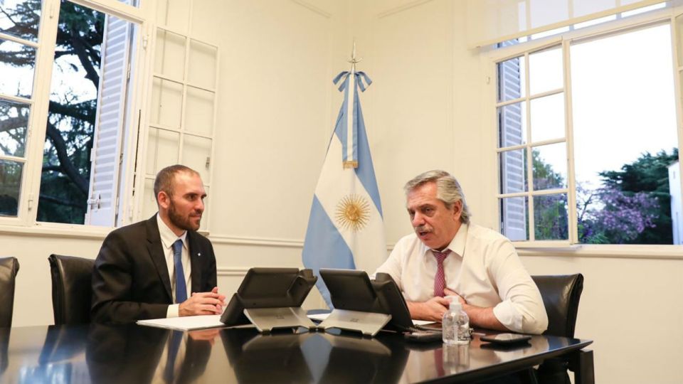 COORDINACION. El ministro de Economía y el presidente Fernández hablaron con Georgieva.