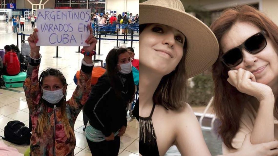 Cristina y Flor K: Dejan atrás Cuba y a 900 argentinos varados