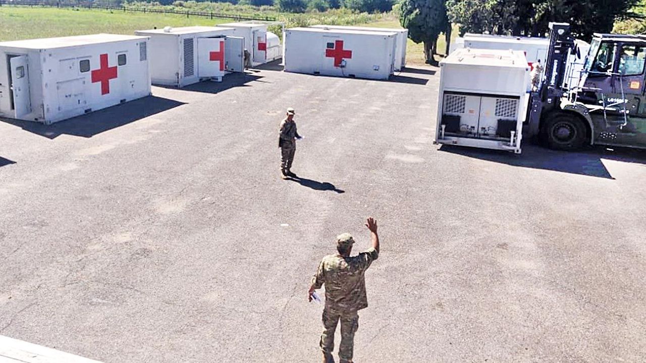 Hospital modular militar | Foto:Cedoc