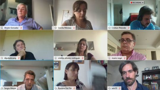 Los diputados se reúnen virtualmente.