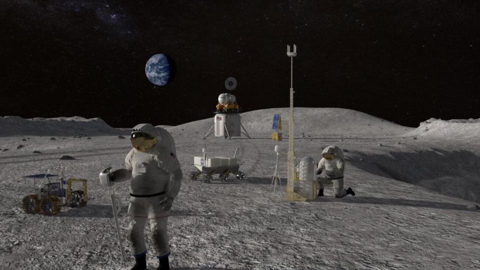 Una simulación hecha por la agencia espacial sobre su proyecto Artemisa.