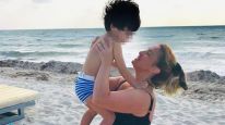 Maria Julia Oliván y su hijo, Antonio