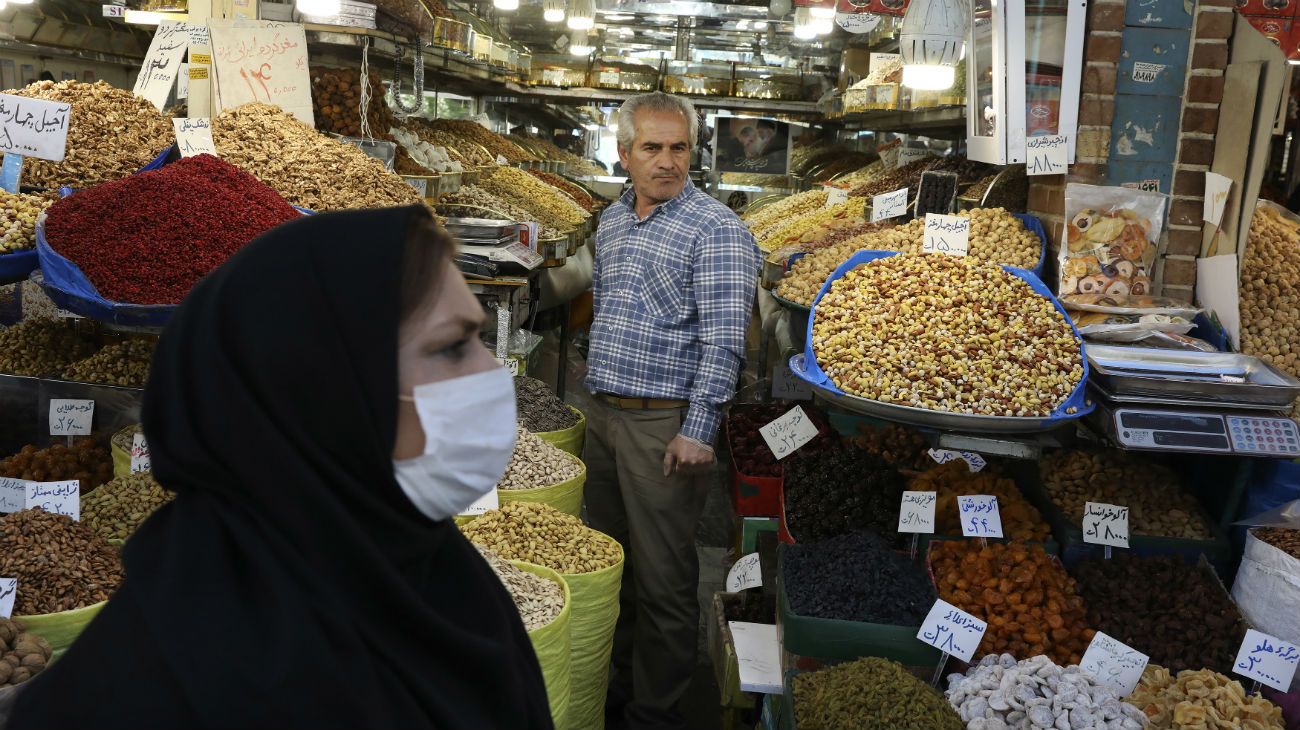 El gran bazar de Teherán, abierto durante el año nuevo persa. 