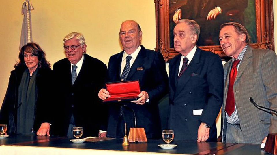 Bartolomé Mitre, al recibir en 2012 la