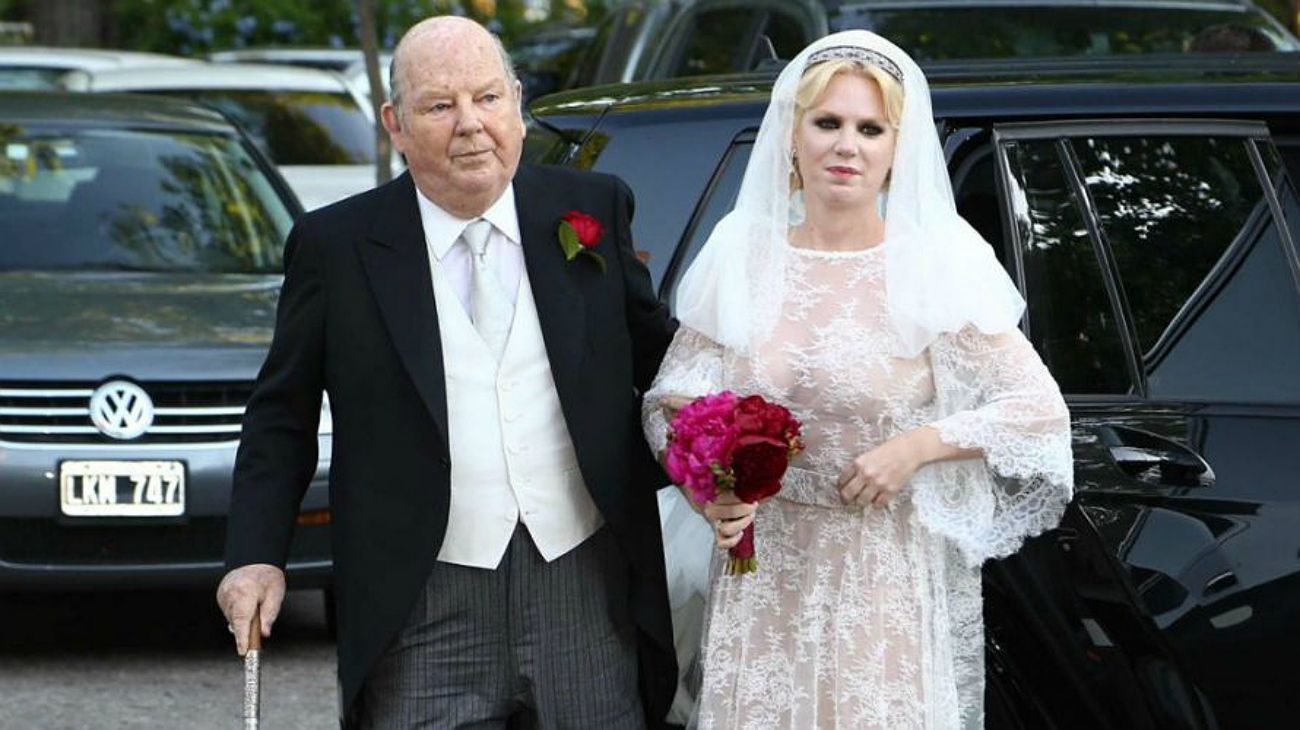 Bartolomé Mitre con su hija, Esmeralda.