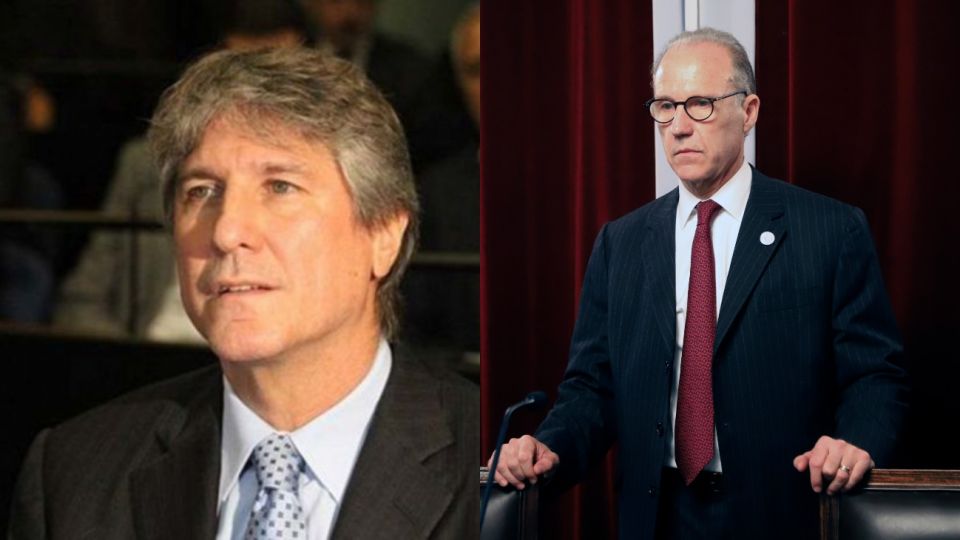 El ex vicepresidente Amado Boudou y el presidente de la Corte Suprema, Carlos Rosenkrantz.