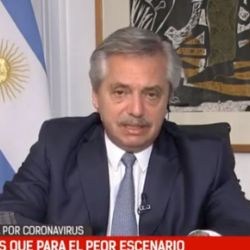Alberto fernández en la TV Pública | Foto:Cedoc