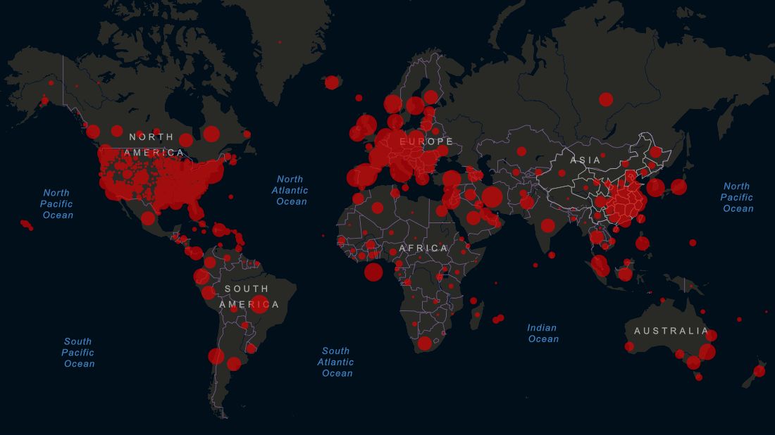 Mapa del coronavirus: el mundo se acerca al millón de infectados