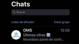 A través de WhatsApp ya es posible chatear con la OMS.
