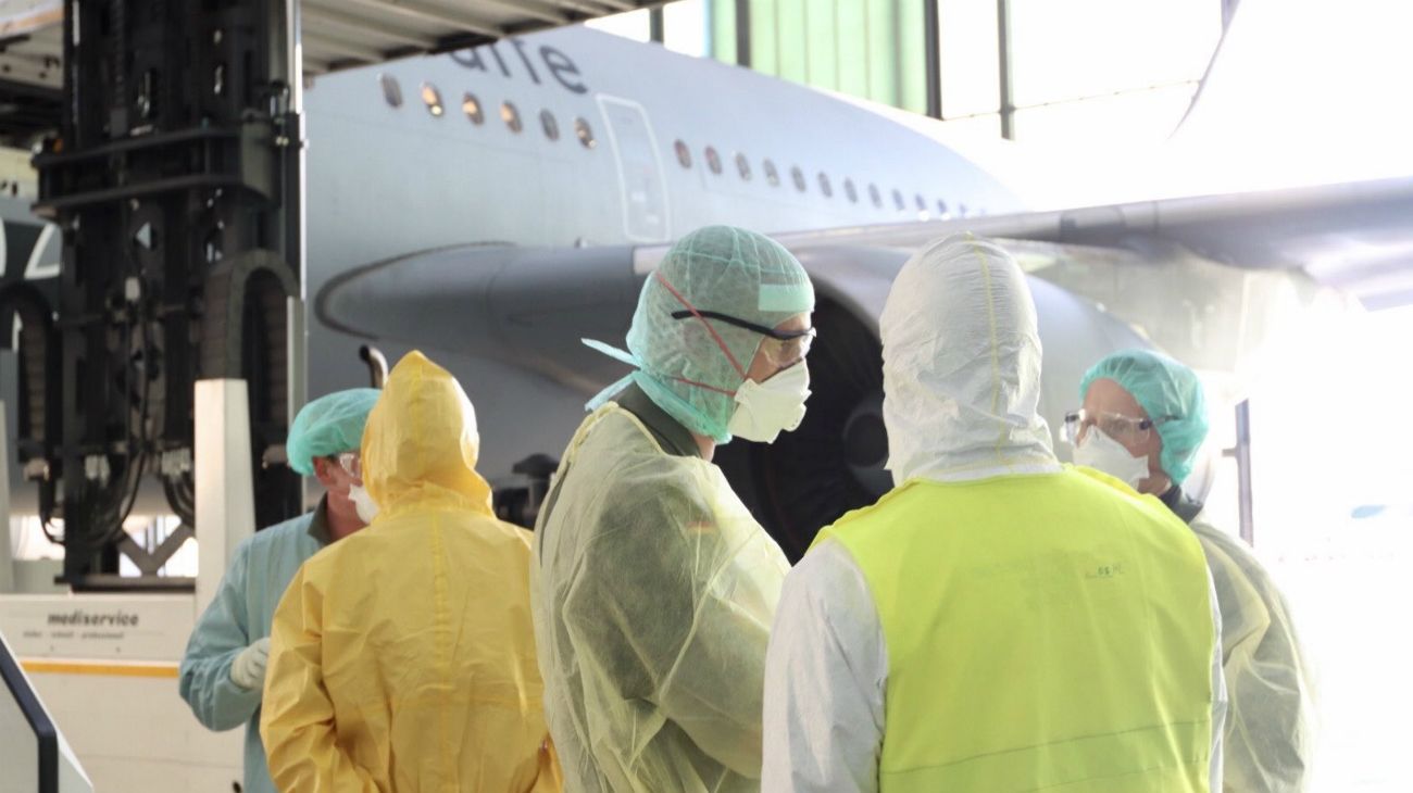 El avión sanitario por dentro