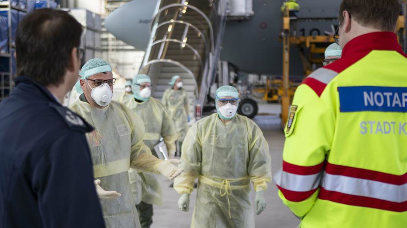 El avión sanitario por dentro