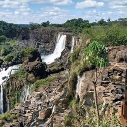 Las Cataratas del Iguazú enfrentan la mayor sequía en años.
