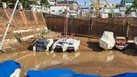 Bajante histórica del Paraná.