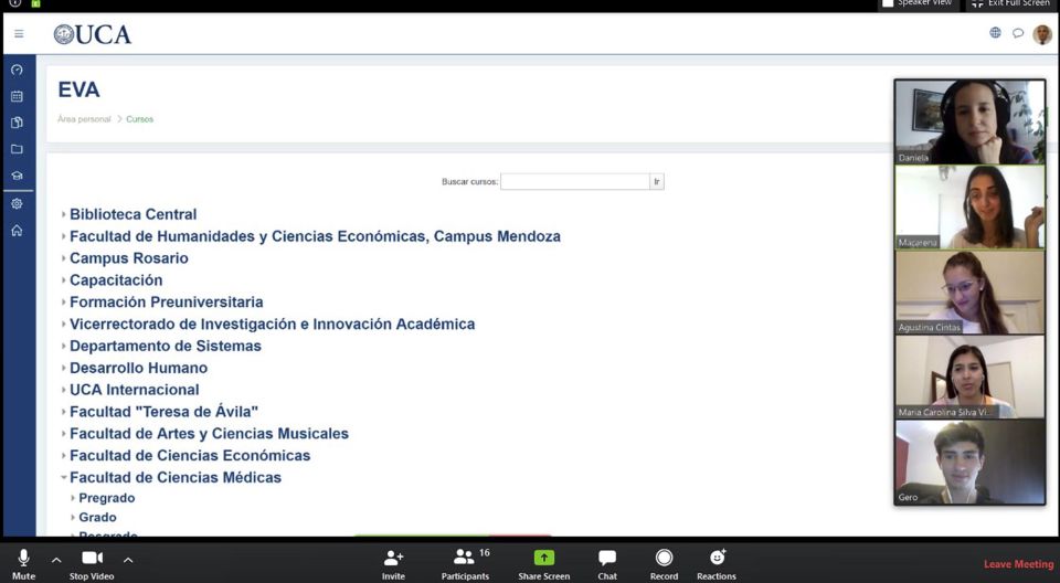 Clases a distancia de la UCA 20200401