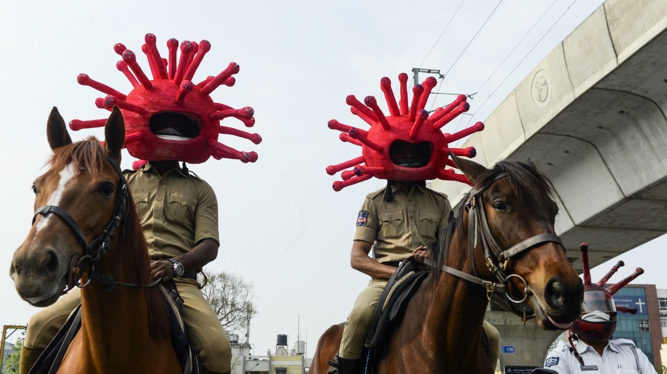 Coronavirus: la semana en 50 fotos del mundo. India