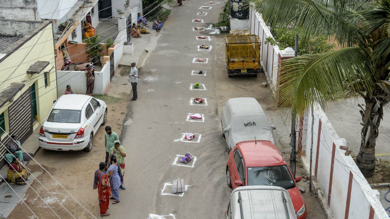 Coronavirus: la semana en 50 fotos del mundo. India