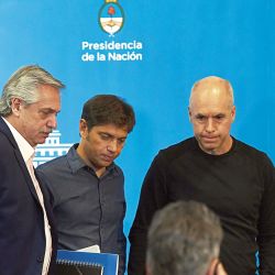 Alberto Fernández, Larreta y Kicillof  | Foto:cedoc