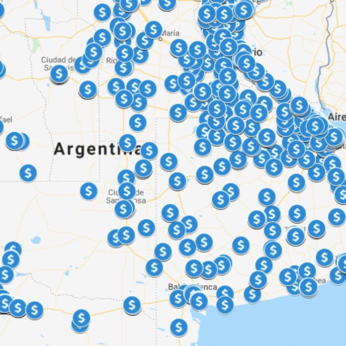 noticias mapa interactivo donde retirar efectivo que no sea un banco