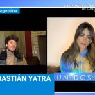 Sebastián Yatra y Tini Stoessel grabaron un video para el programa 