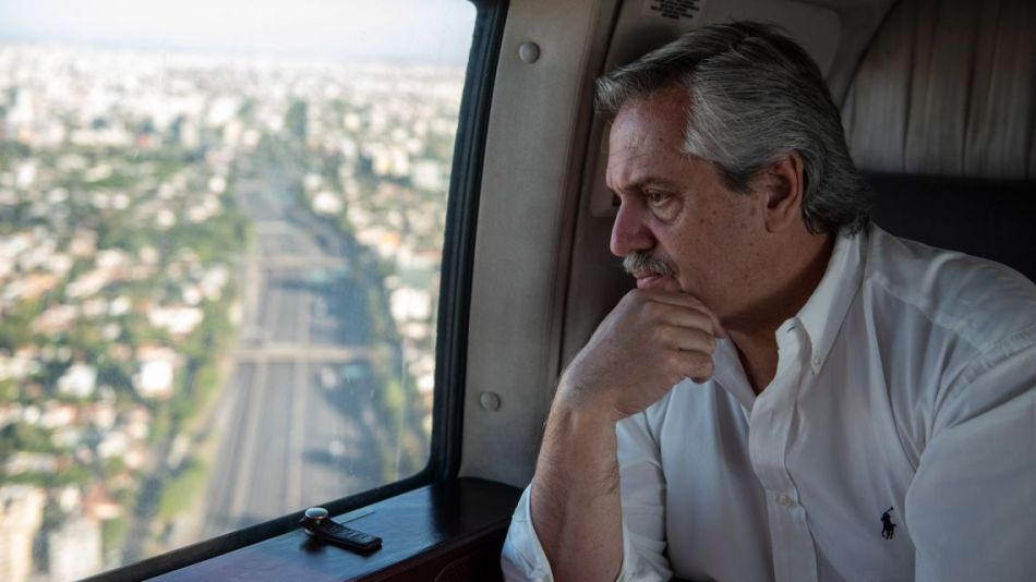 Alberto en helicóptero