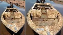 La lancha apareció el el arroyo Dorado, en las inmediaciones de Reconquista, Santa Fe.