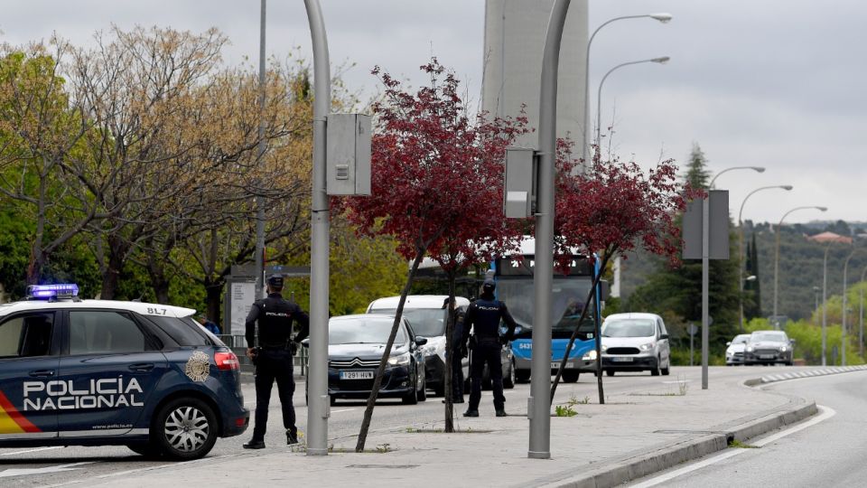 Controles policiales en las calles de Madrid.