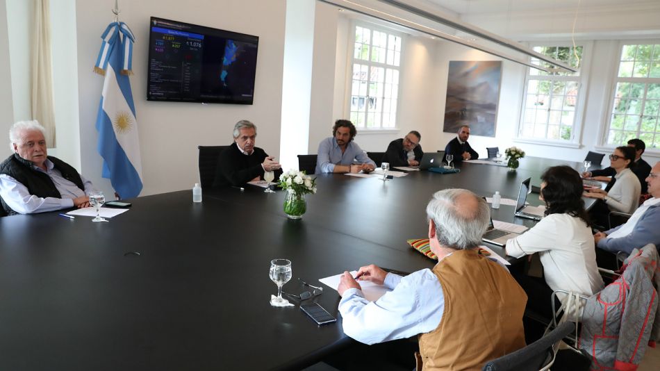 El Presidente y su gabinete, en Olivos analizando el curso que tendrá la cuarentena.