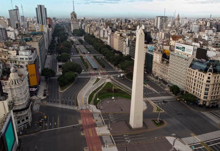 Postales de la ciudad de Buenos Aires desierta en Viernes Santo ...