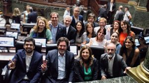 El bloque de legisladores porteños del Frente de Todos.