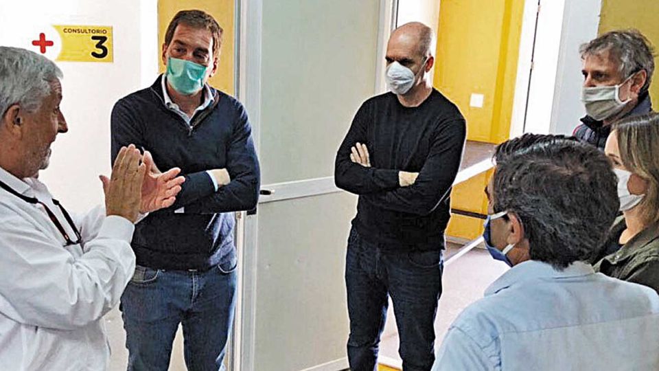 Larreta, Santilli y Felipe Miguel.