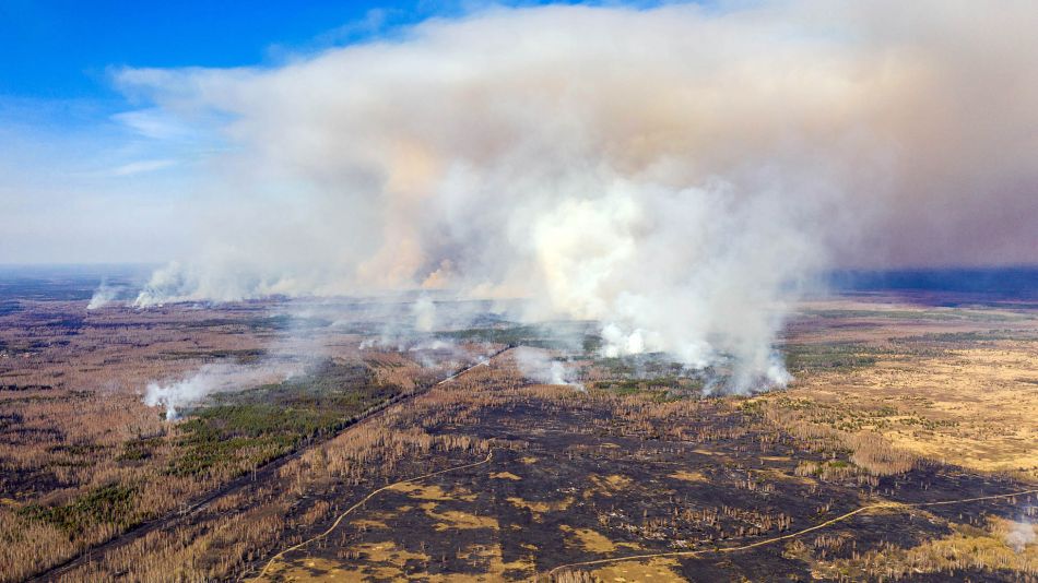 Incendio en la Zona de Exclusión de Chernobyl