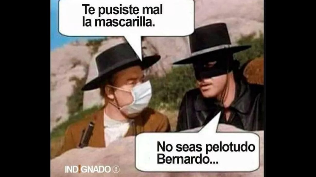 Barbijos y mascarillas: memes y fotos